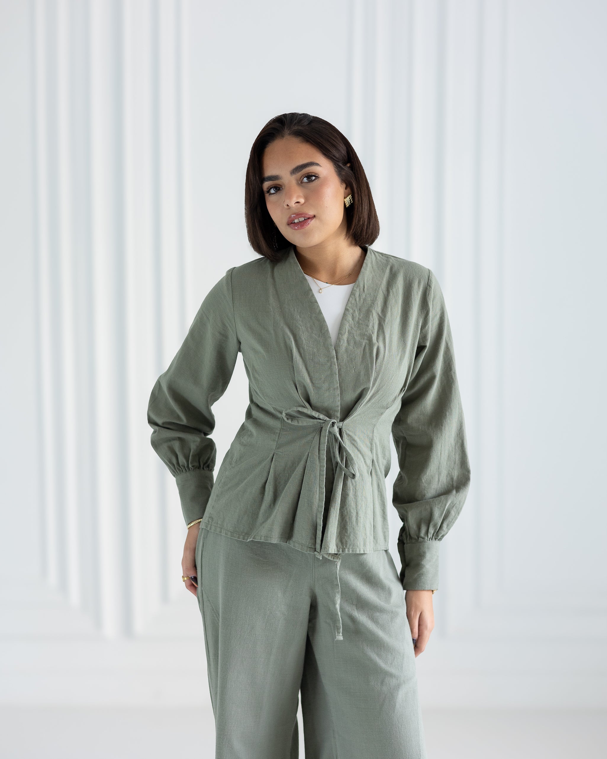 Eclipse Blouse in Mint Green