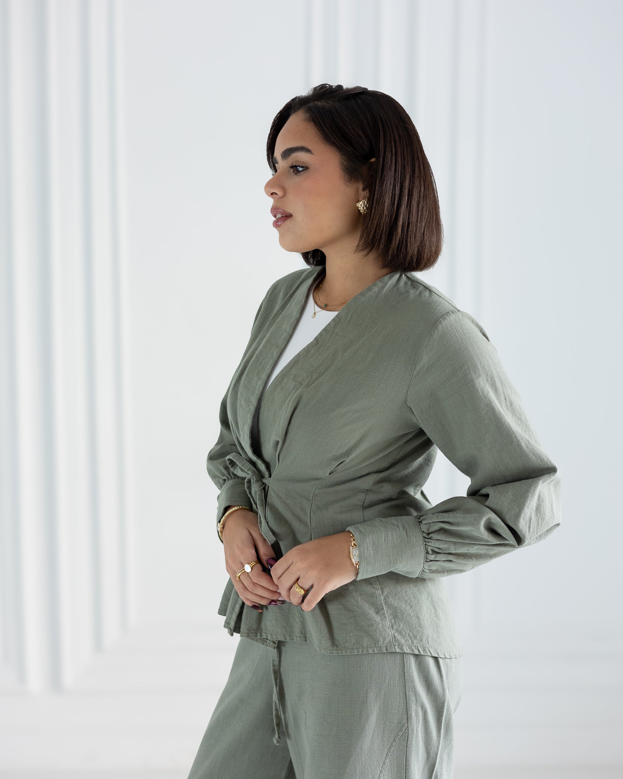 Eclipse Blouse in Mint Green