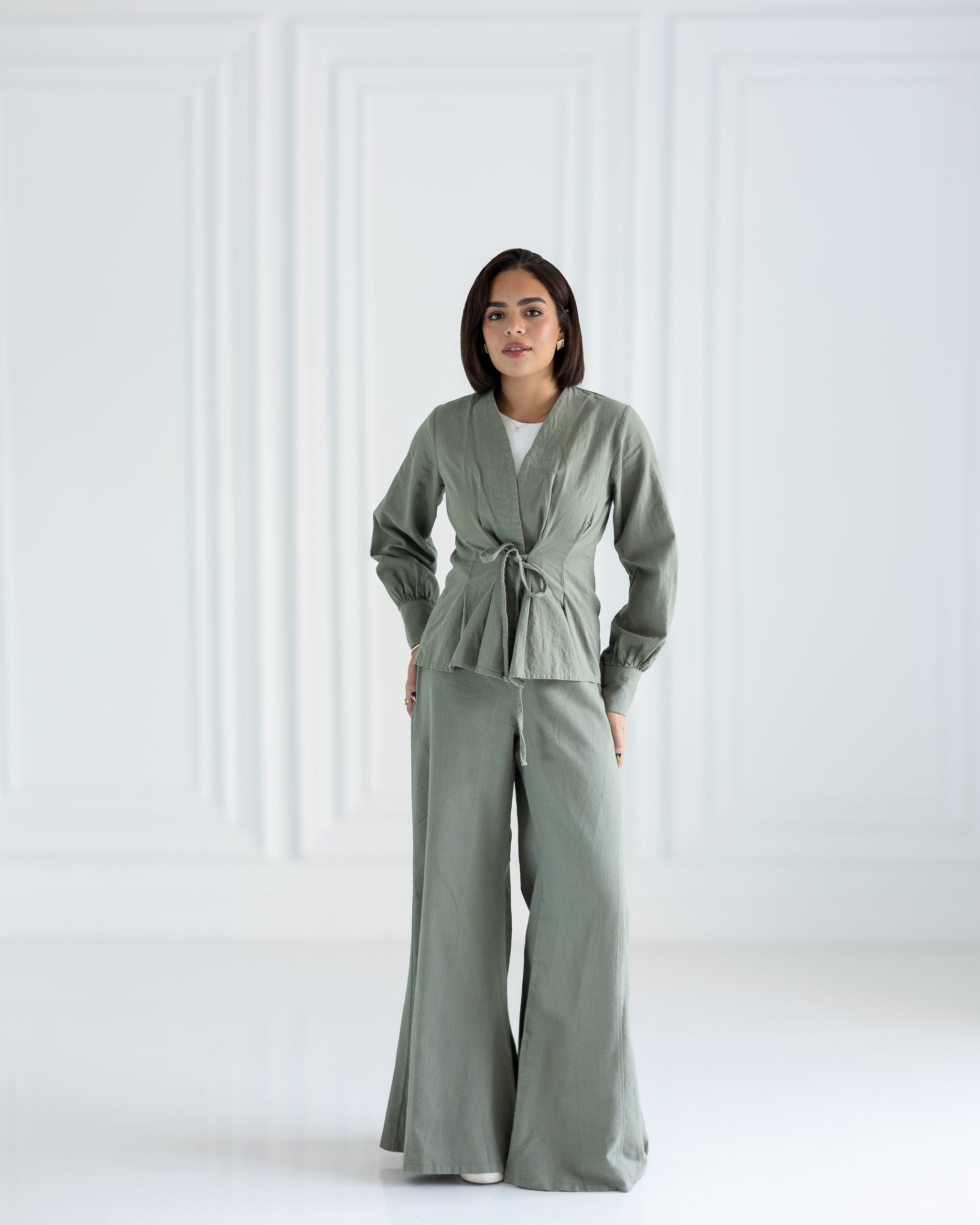 Eclipse Wide Pants in Olive