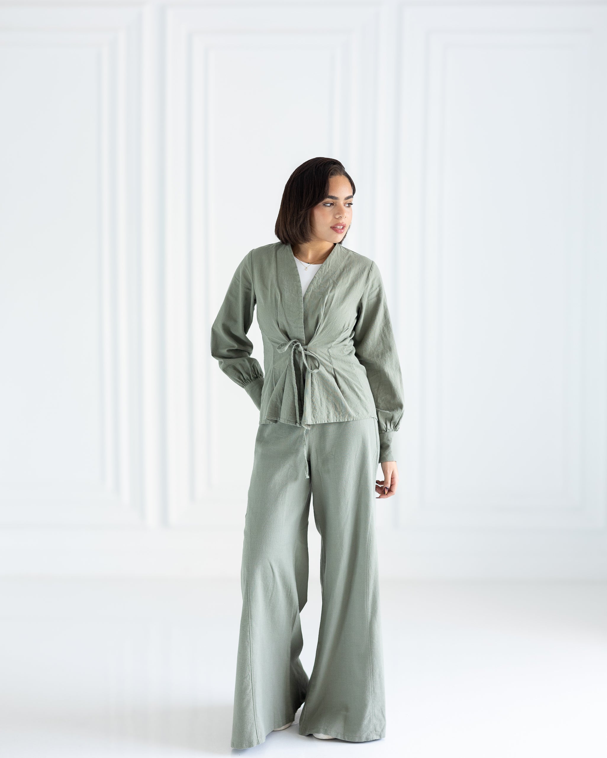 Eclipse Wide Pants in Olive