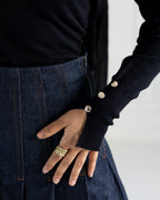 Everyday High-Neck Pullover in Black