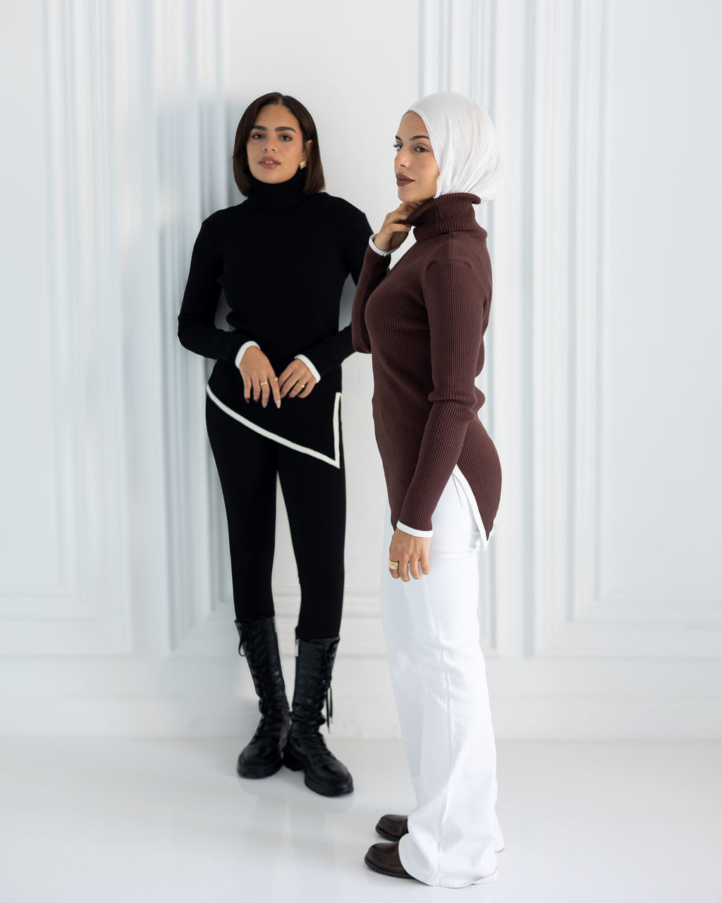 The Outline Pullover in Brown